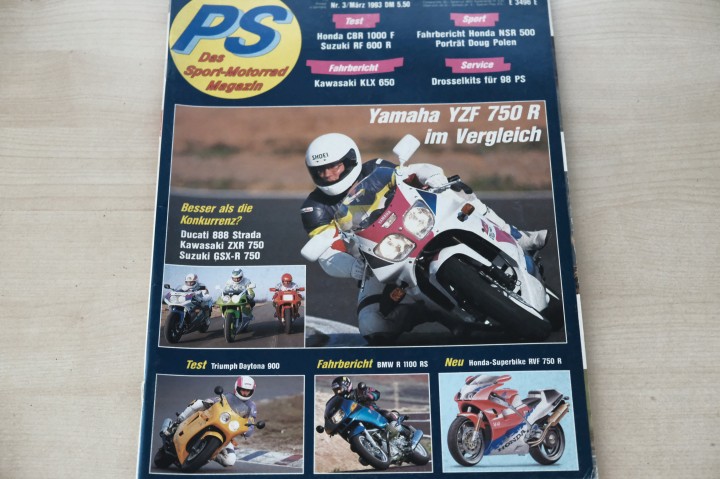 Deckblatt PS Sport Motorrad (03/1993)